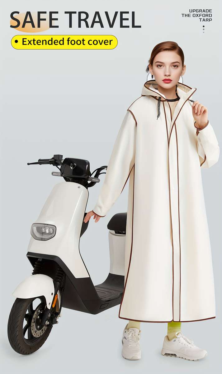 Raincoat M Beige Size Asian L