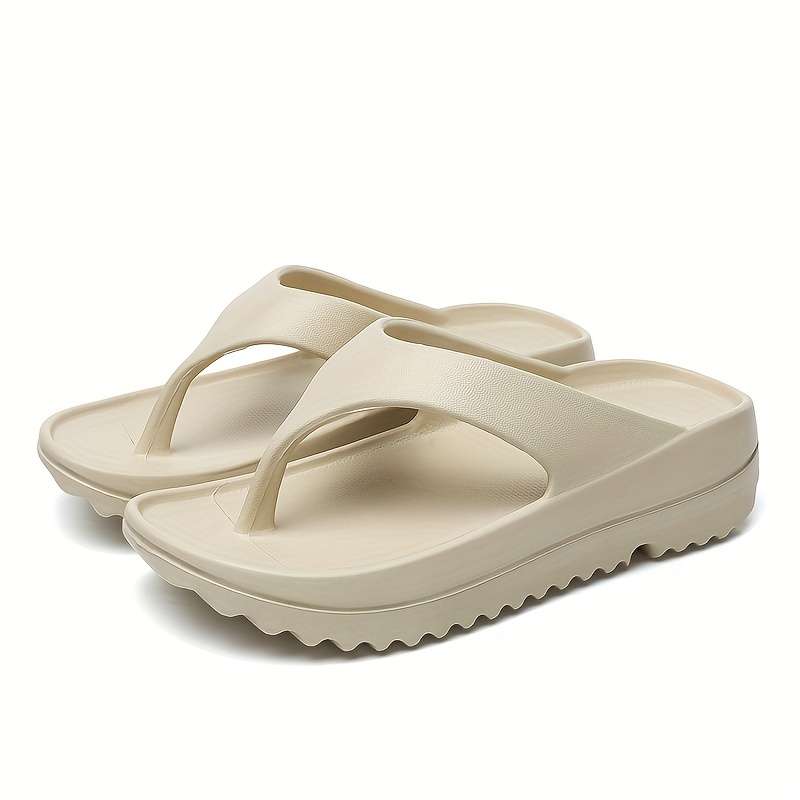 Ladies Summer Flip Flops White Uk 7.5-8