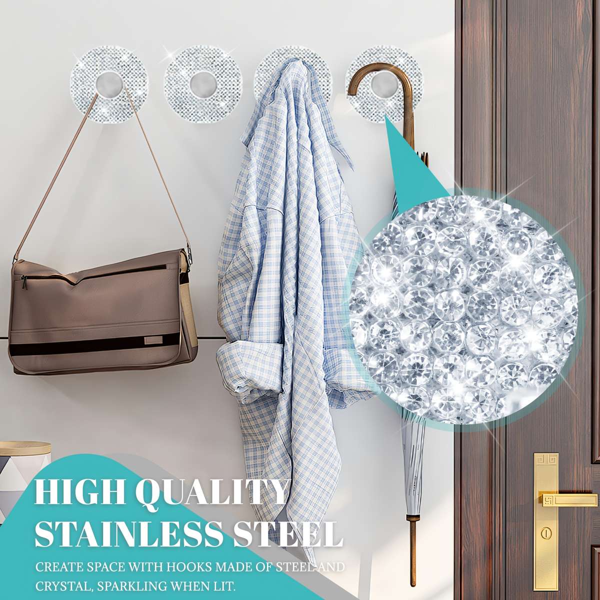 Hook Upquantity 2Pcs Diamond Glossy Color