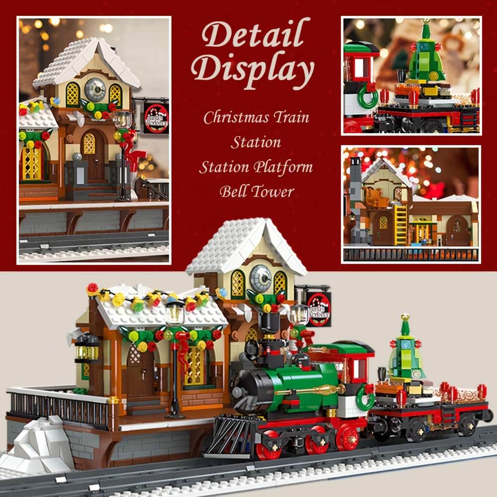 Building Toy Architectural Model Toy Set Style Train Station