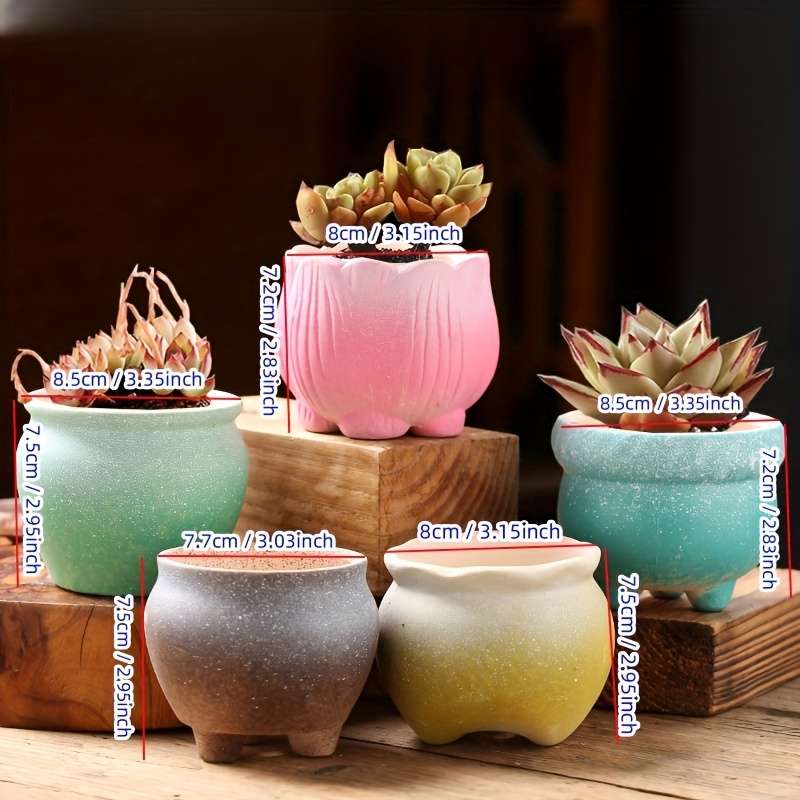 Flowerpot Style Ls Graffiti Small Basin 5Pcs