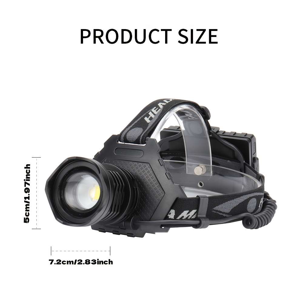 Headlamp Model 1*Headlamp3*18650 Batteries