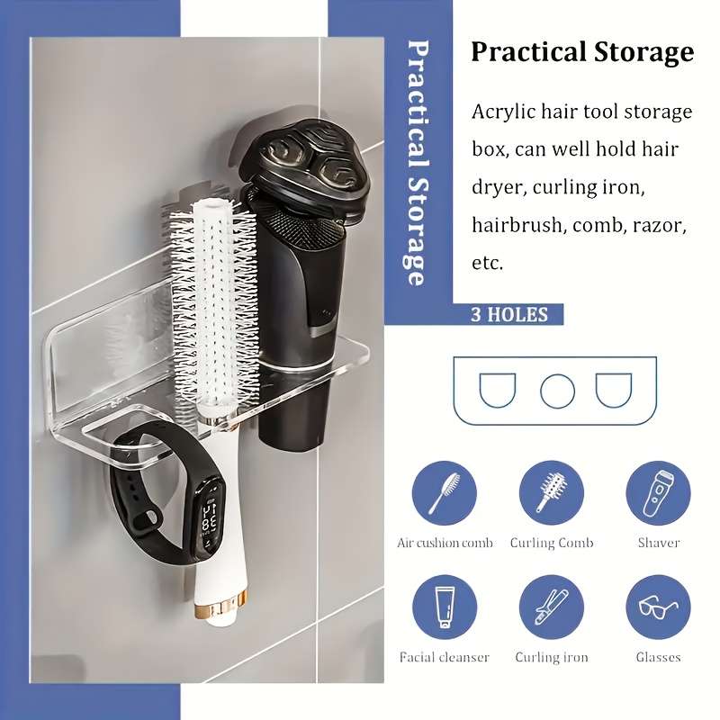 Bathroom Storage Rack Items 2 Holes