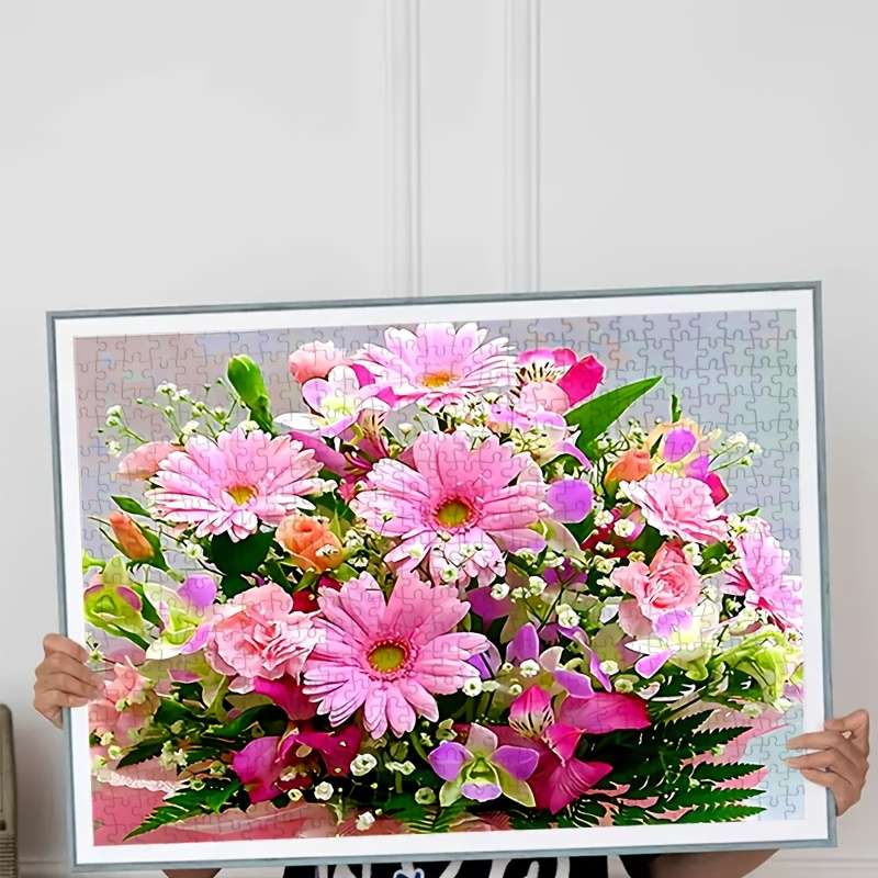 1000pcs Blooming Fortune Flower Puzzle for Adults Giant 50x70cm Durable High-Qual