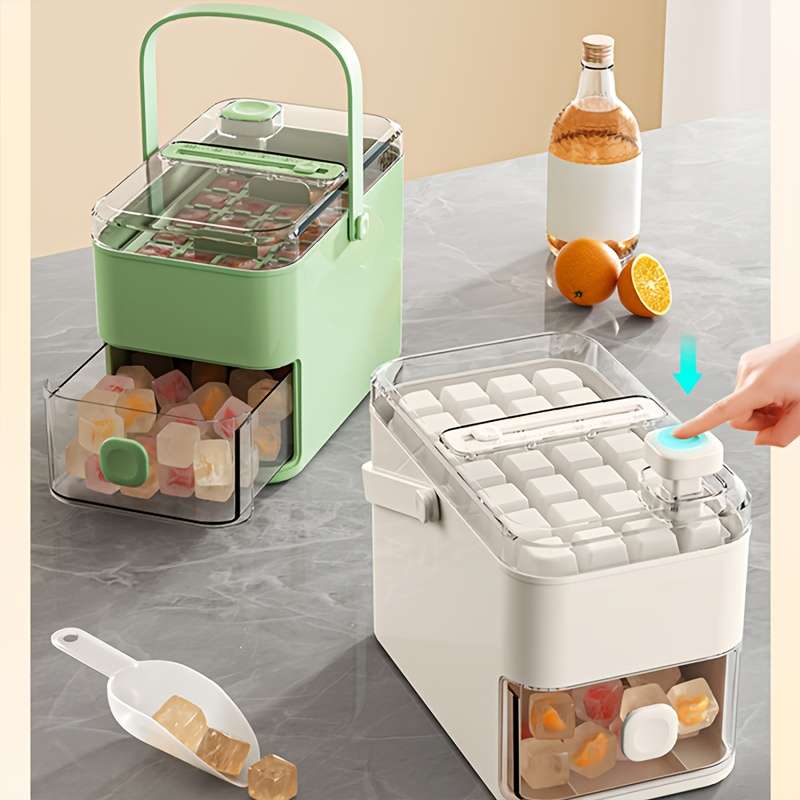 Sleek Portable Foodgrade Flexible Press Type Ice Cube Daily Beverage Use