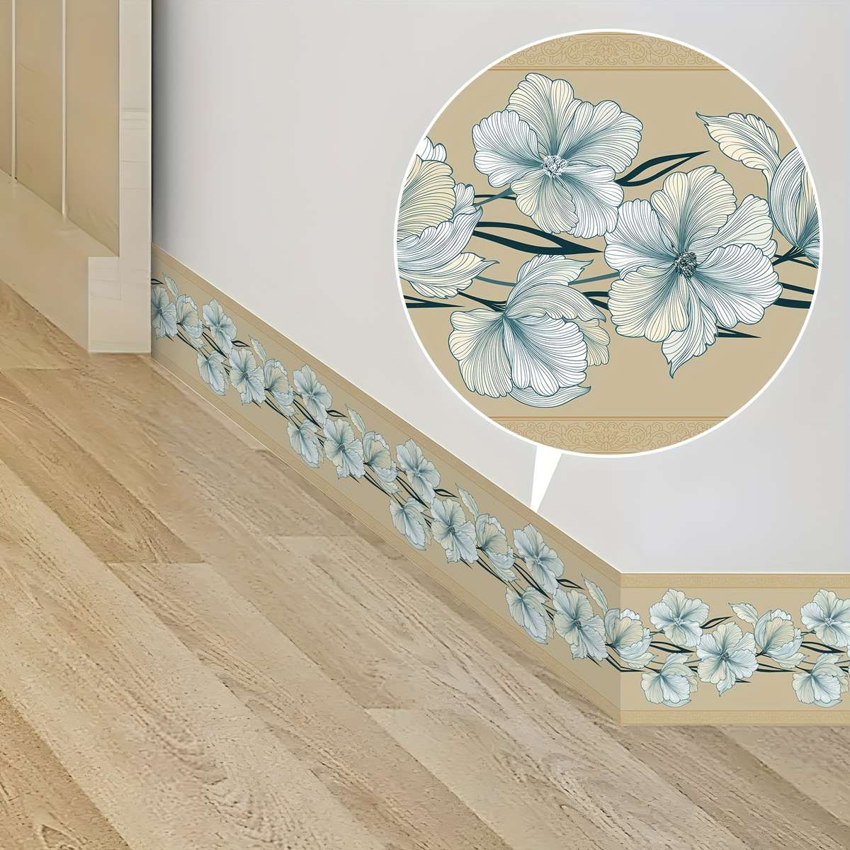 Pro Self Adhesive Table Wrap 461 color blue - white size 12x500cm
