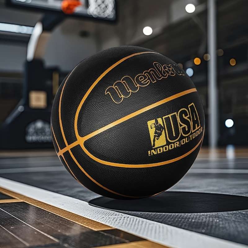 Basketball Color Black Golden