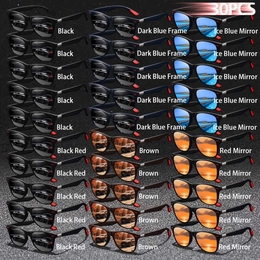 Mens Glasses Color 30Pcs  5Xeverycolor