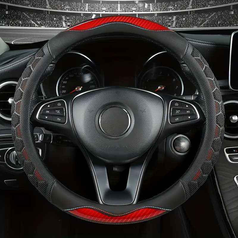 Car Steering Wheel Cover Coffee Color