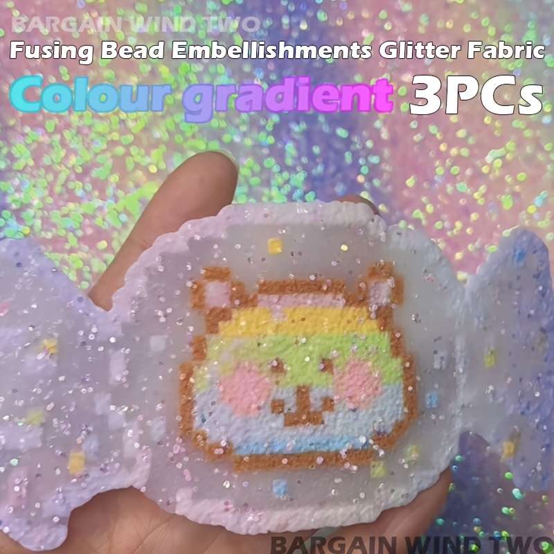 Perler Bead Set Large Granules 30Cmx20Cm 3Pcs