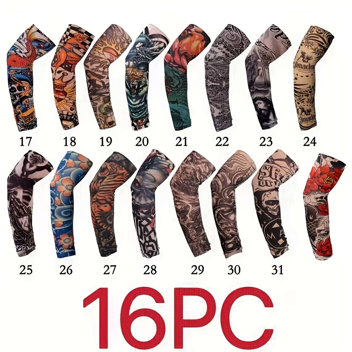 Sunscreen Sleeves Color Mixed Colors