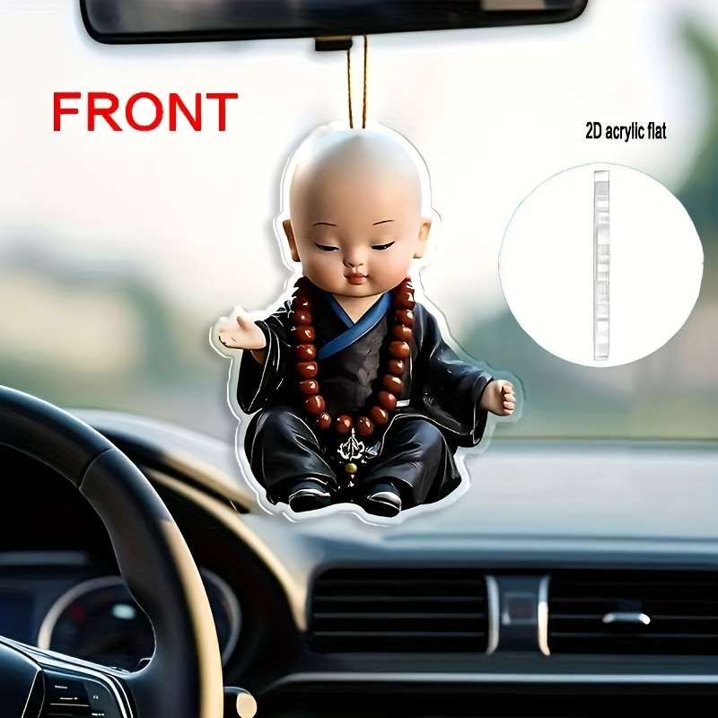 Car Interior Decor Style Meditation Monk