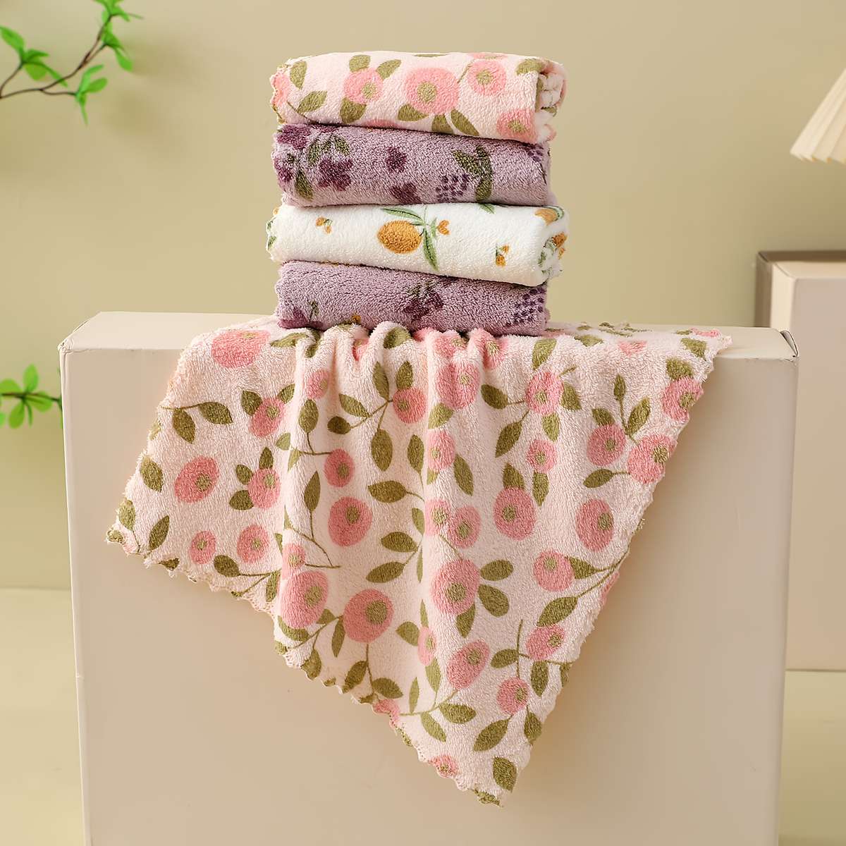 Towel Color 5Piece Mixed Color Bear Set
