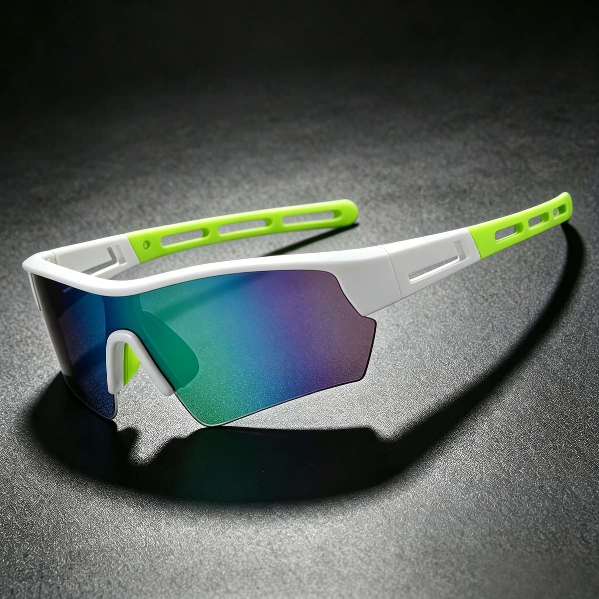 Cycling Glasses Color Black Frame Gray Lens  Glasses Cloth