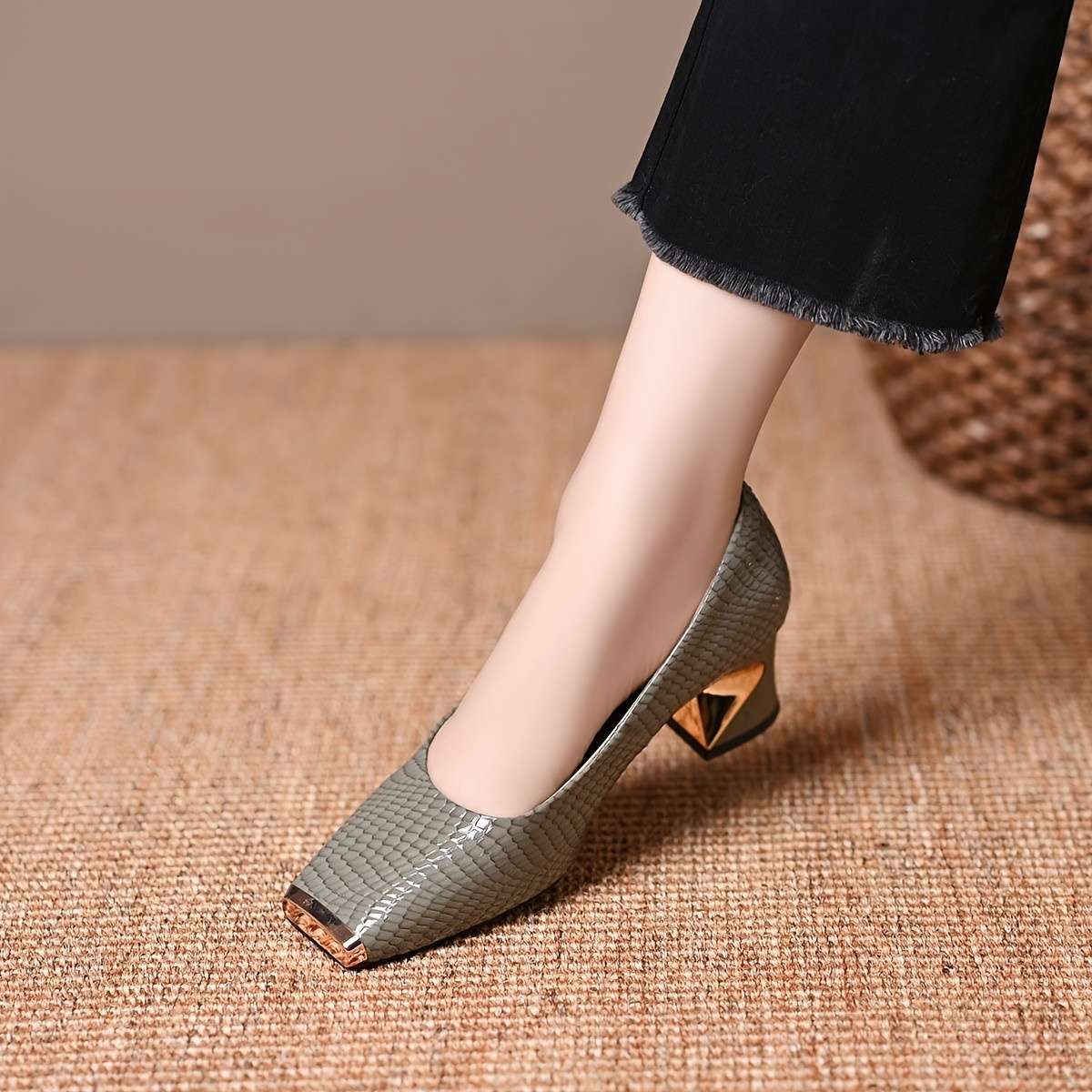 Women S High Heels Color Grey Sizeuk 4