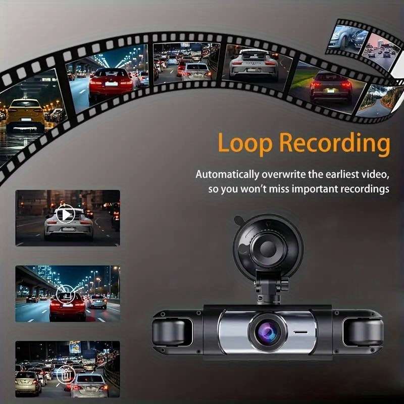 Dashcam Model Four Cameras Front Rear Left And Right  With 32G Memory Card