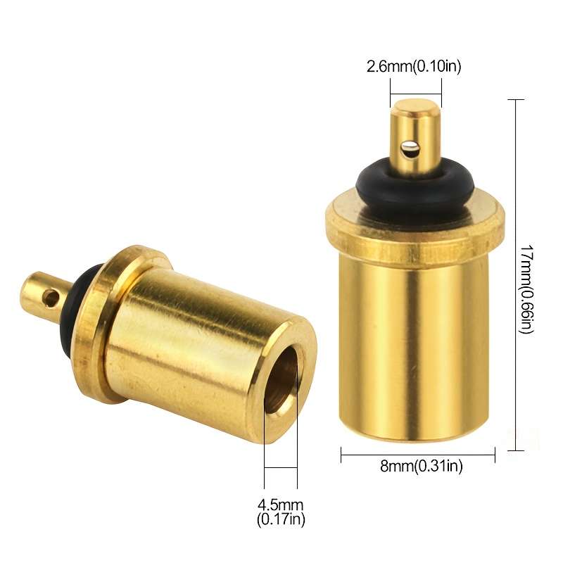 2pcs Set 2 Copper Gas Refill Adapters Easy To Use Valve Connectors Durable