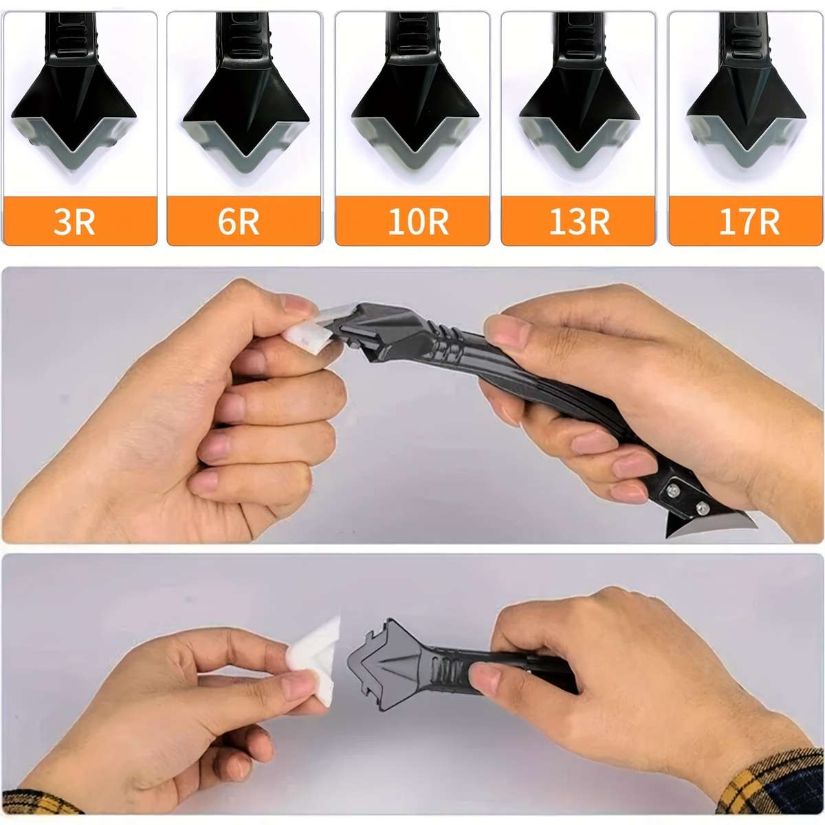 5In1 Silicone Caulking Tool Kit Multifunctional Grout Remover And Finisher For Bathroom
