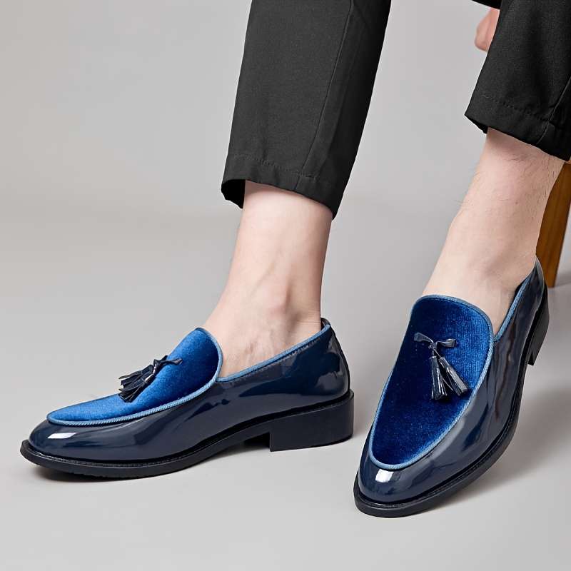 Mens Leather Shoes Color Blue Sizeuk 6.5