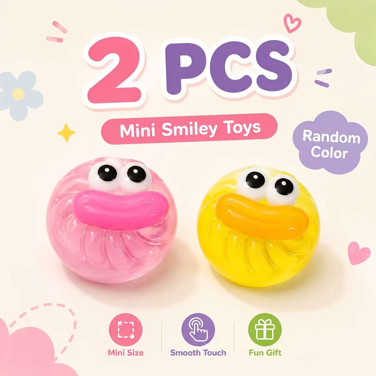 Squeezable Toys Color Random Color Quantity 2Pcs