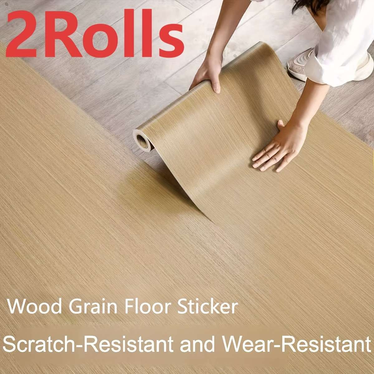 Self Adhesive Floor Stickers Ebony 40Cm Width*200Cm*2 Rolls