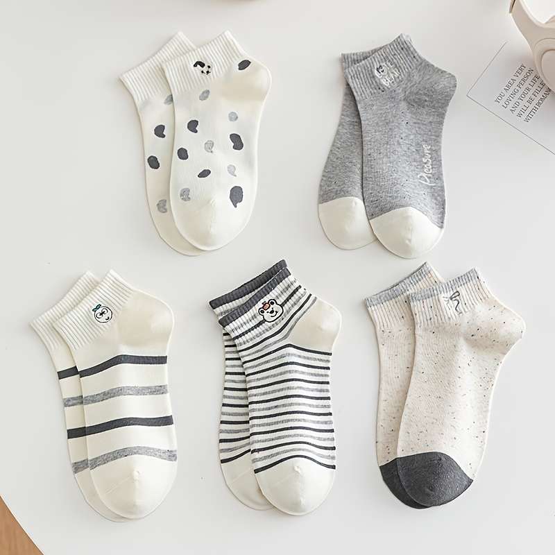 Women S Socks Color 5 Pairs In Random Mixed Colors