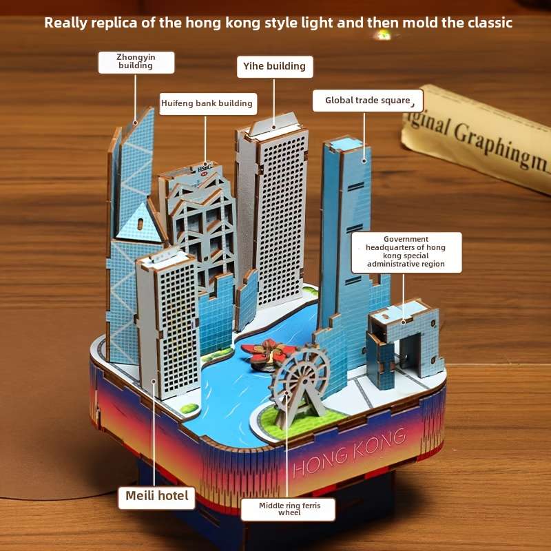 Building Toy Architectural Model Toy Set Model Paris A