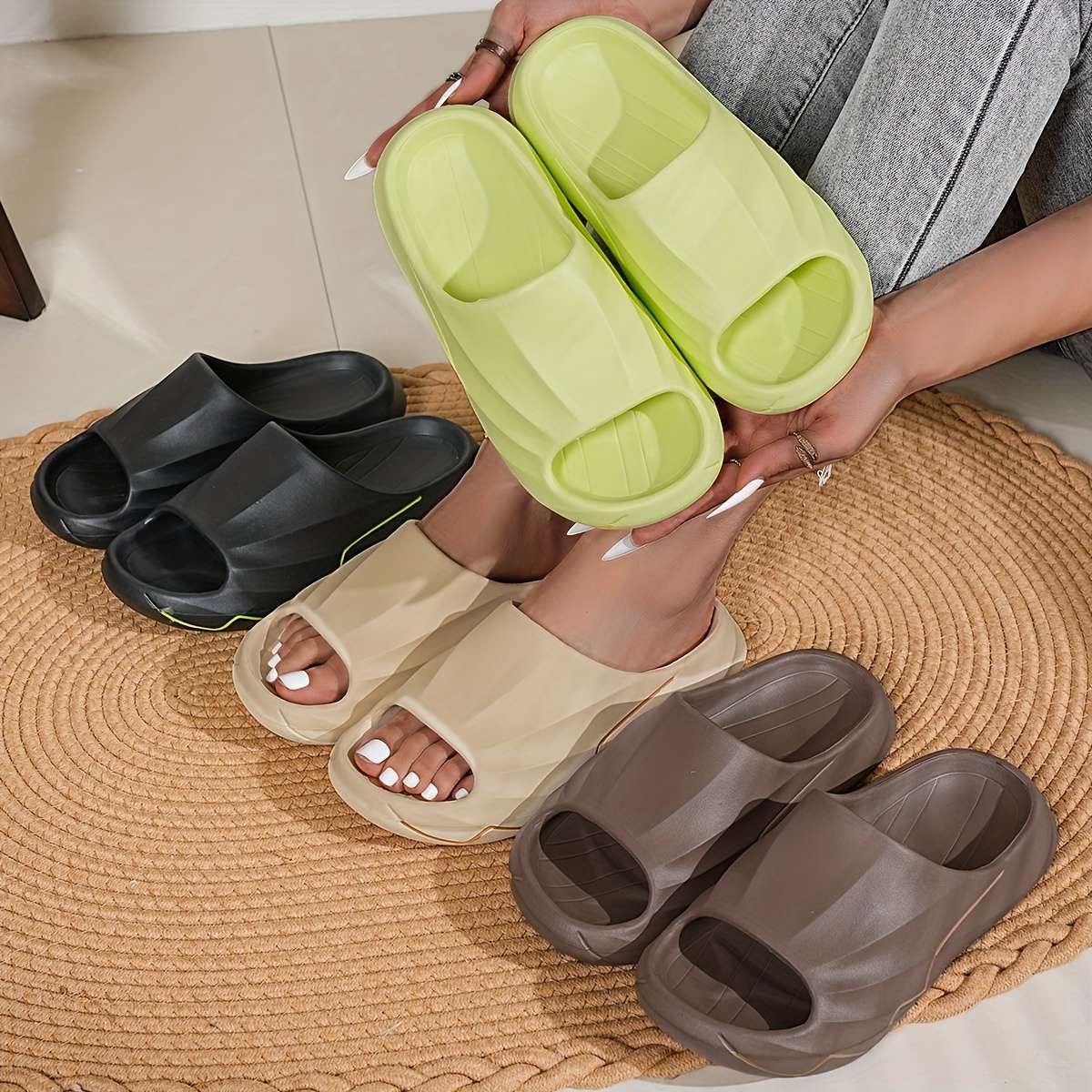 Sandals Color Khaki Size Uk 6.5 7