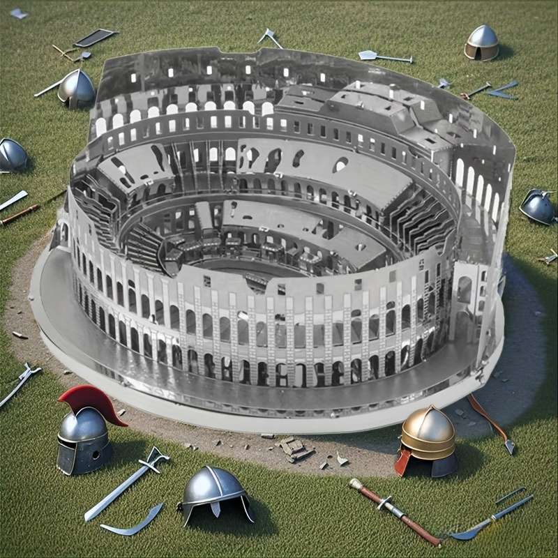 Building Toy Architectural Model Toy Set Model Colosseum
