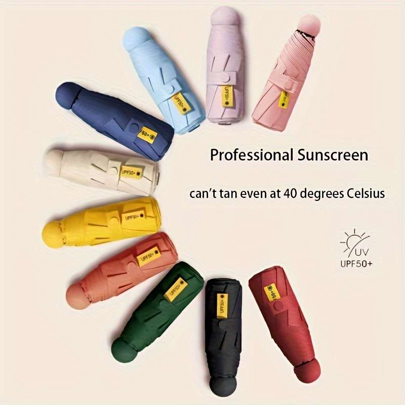 Umbrella Color Beige  Capsule Box