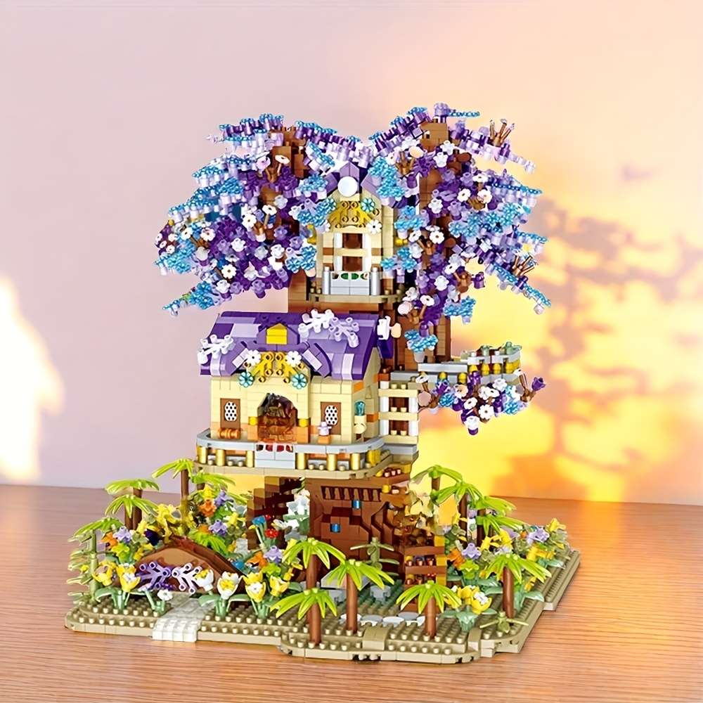 3D Building Model Puzzle Set Style Elf Tree House 3149 Pcs