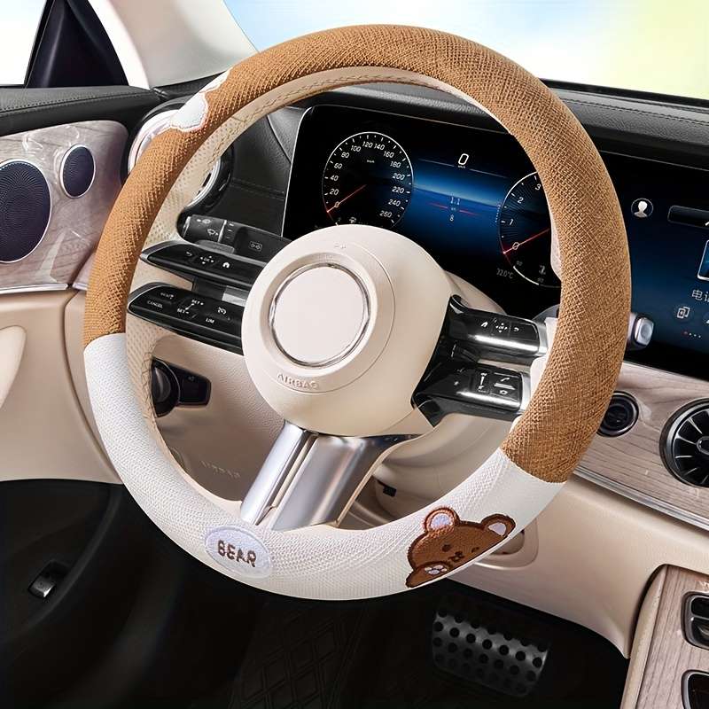 Car Steering Wheel Cover Black