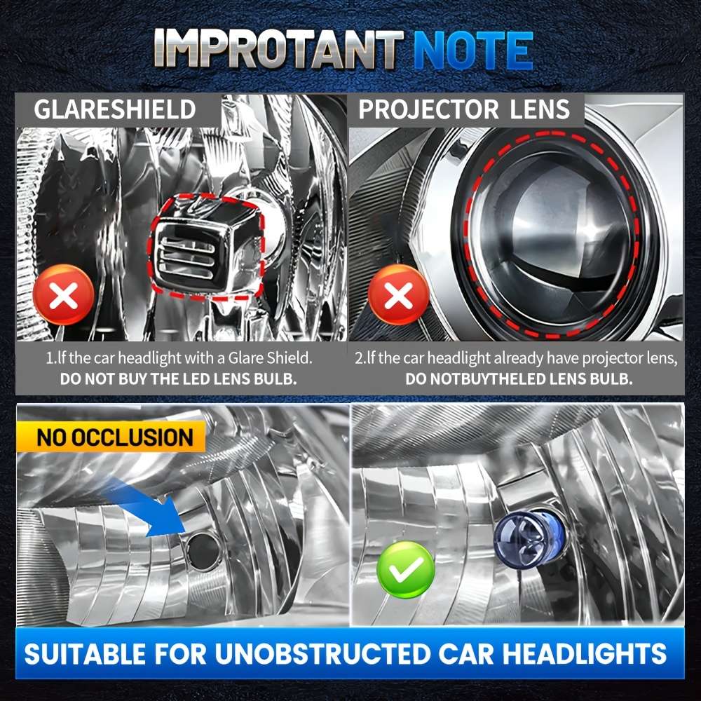Car Lights Model 2Pcs H4