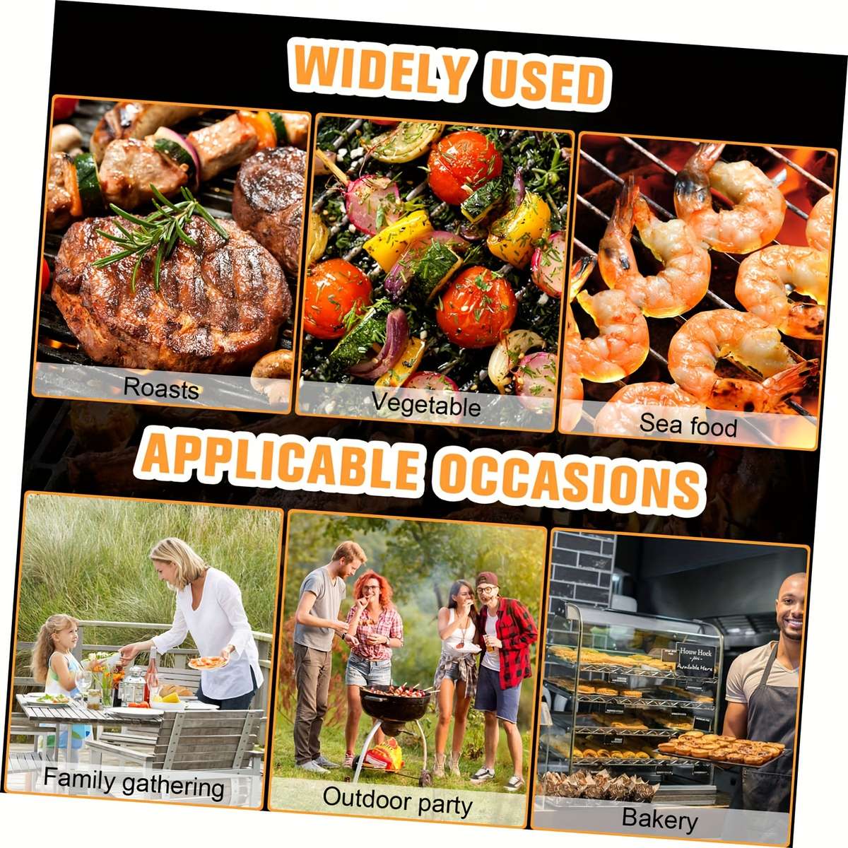 Grilling Net Items 3Pcsextral