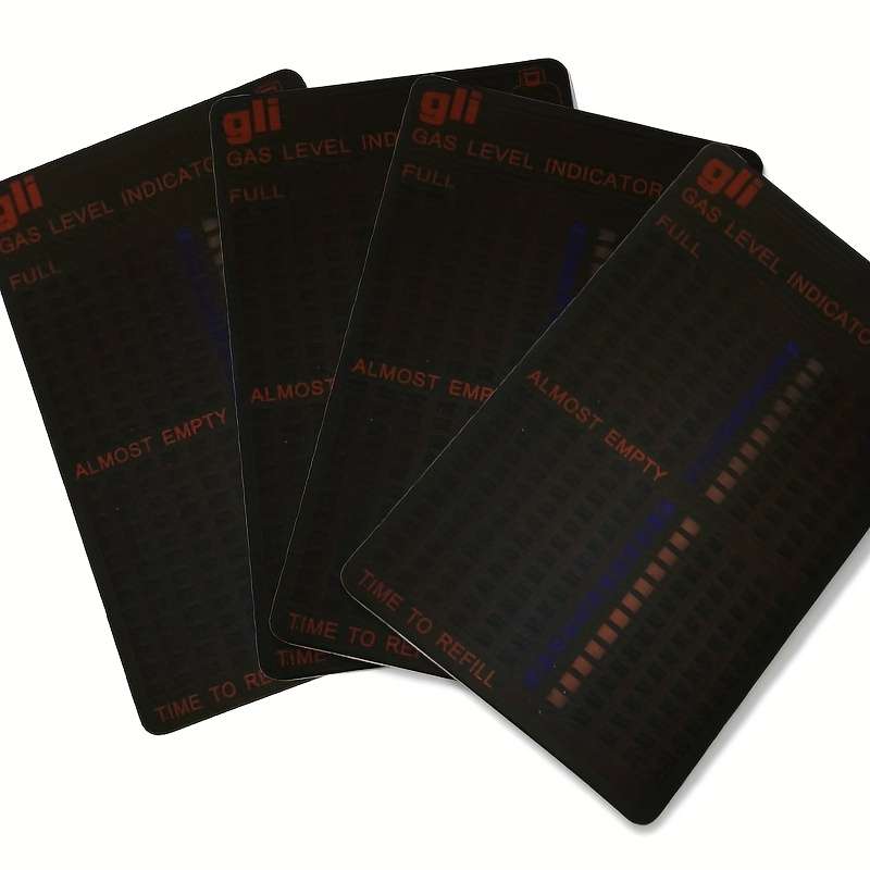 3pcs Premium 2 Battery Free Liquefied Petroleum Gas Detection Card Magnetic