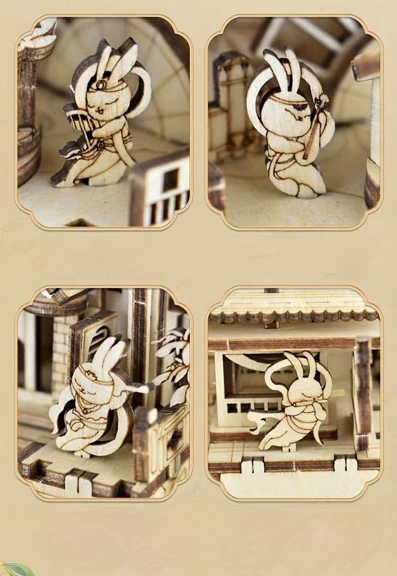 3D Building Model Puzzle Set Style Chinese Style