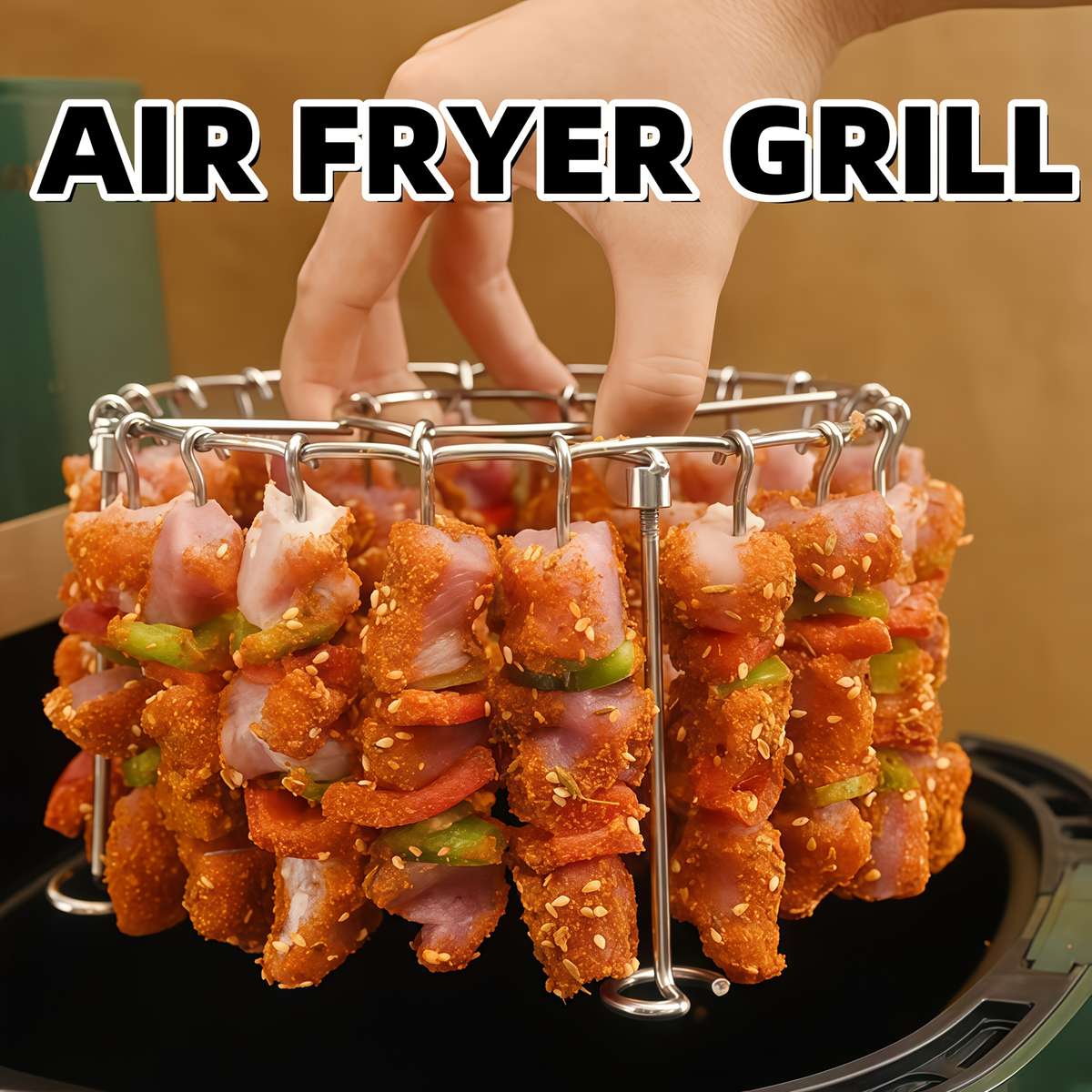 Grill Rack Model Detachable  Upgraded Version Includes Bbq Skewers