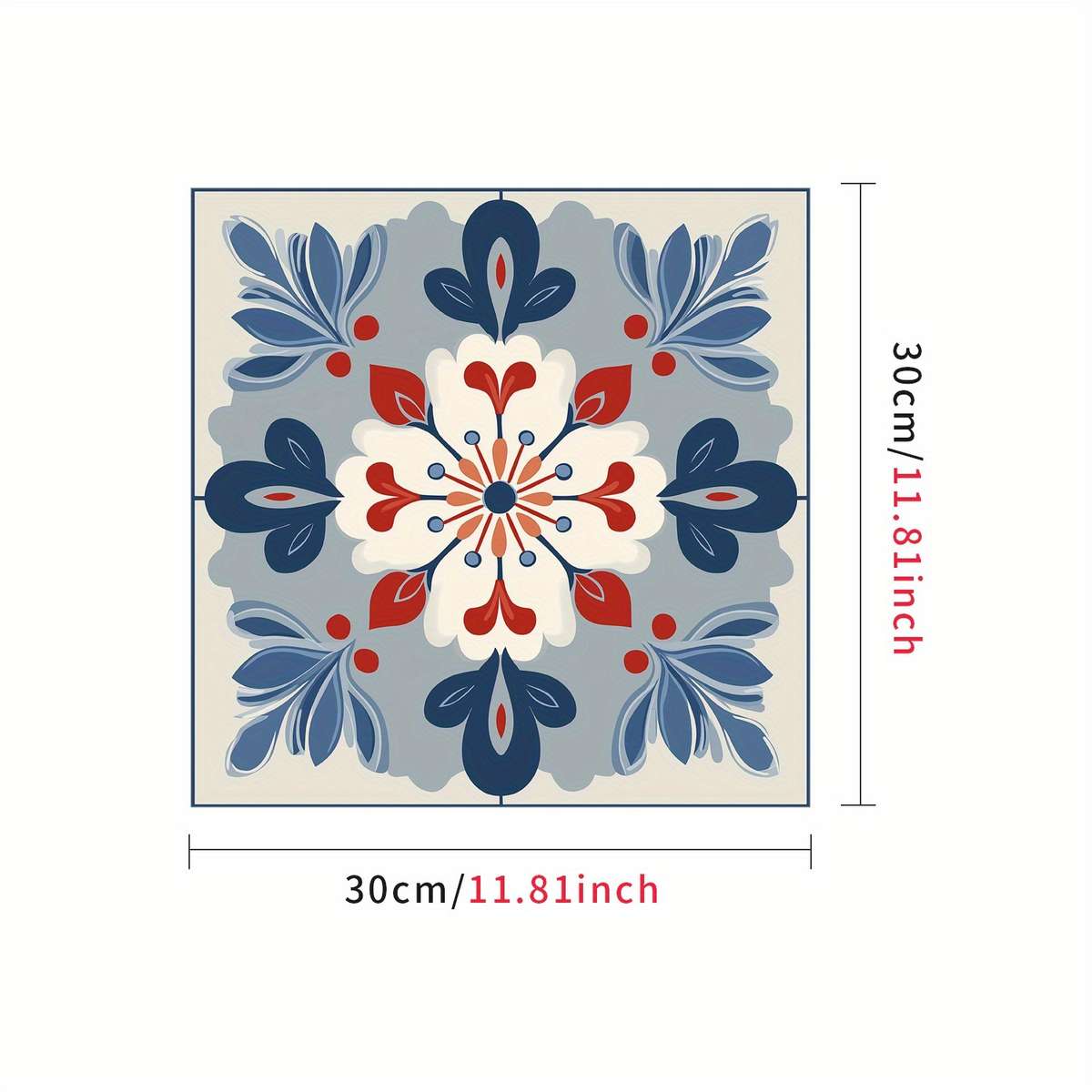 Floor Stickers Size 30X30Cmx6Pcs