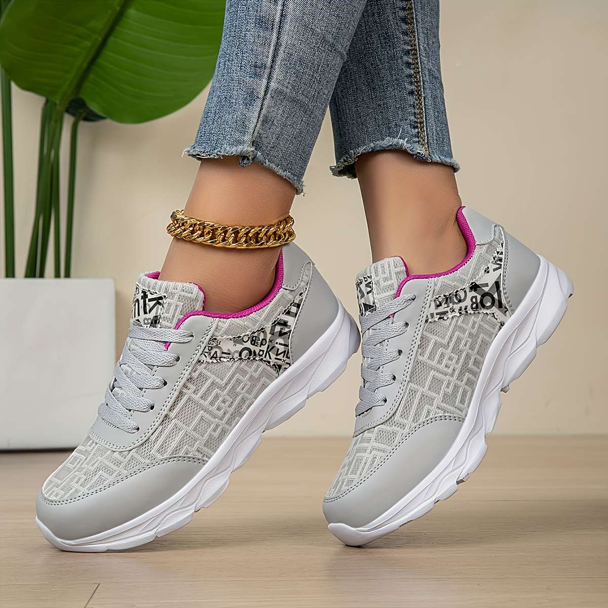 Women S Sneakers Color Light Grey Sizeuk 8