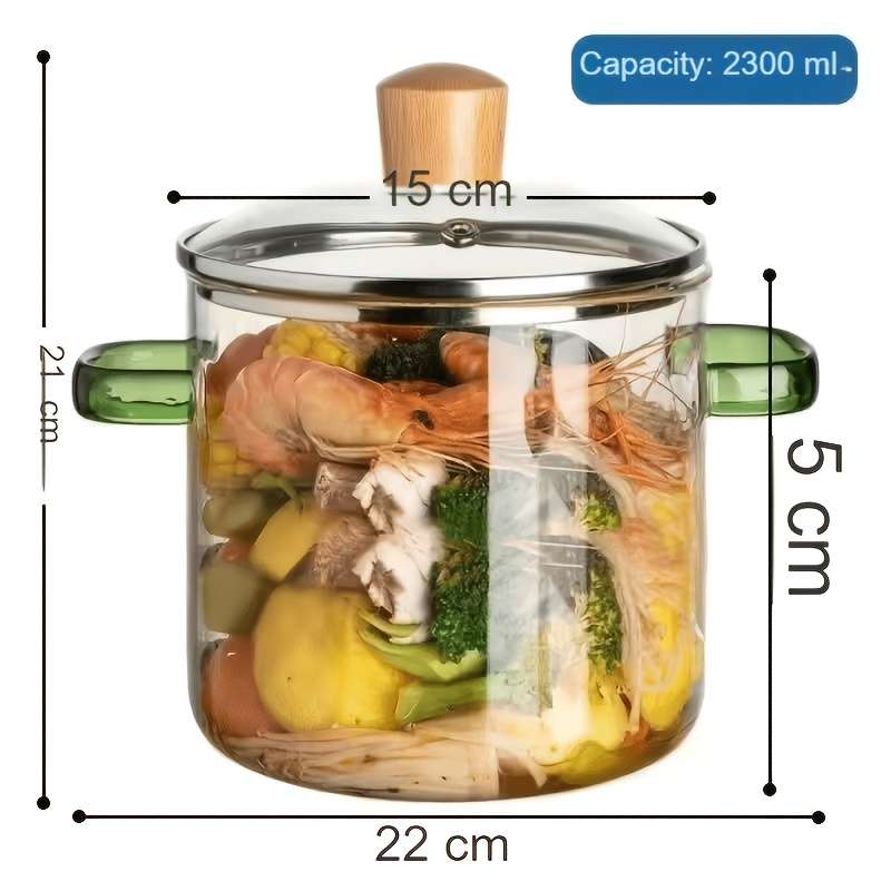 Cookware Pot Color 1.6L Yellow Handle