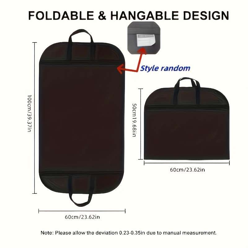 Clothing Dust Bags Color Black*2Pcs