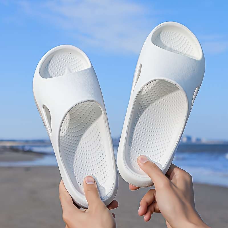 Men Slippers Summer Style Black Size Uk 7.5