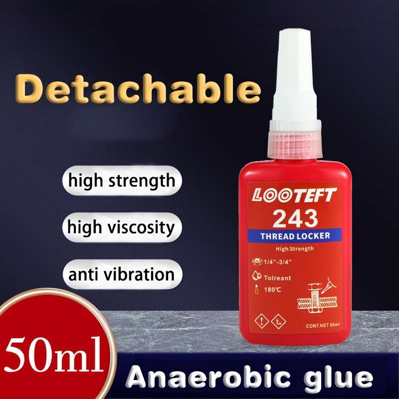 HeavyDuty Reliable EcoFriendly NonToxic Heat Stable 1Pc 50Ml Threadlocker For