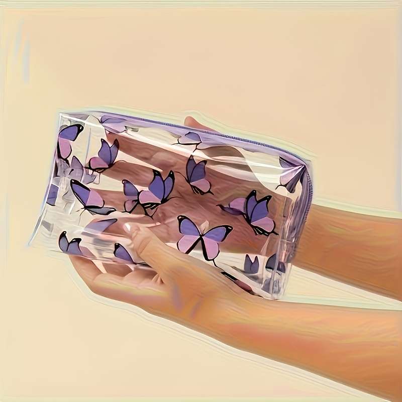 Storage Bag Color Purple Butterfly 2