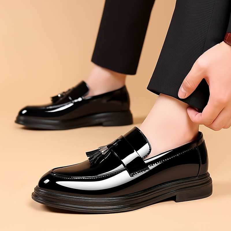 Mens Leather Shoes Color Black Sizeuk 10.5