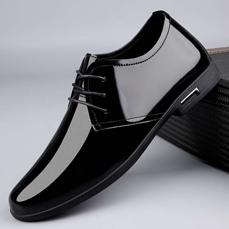 Mens Leather Shoes Color Black Surface Sizeuk 8