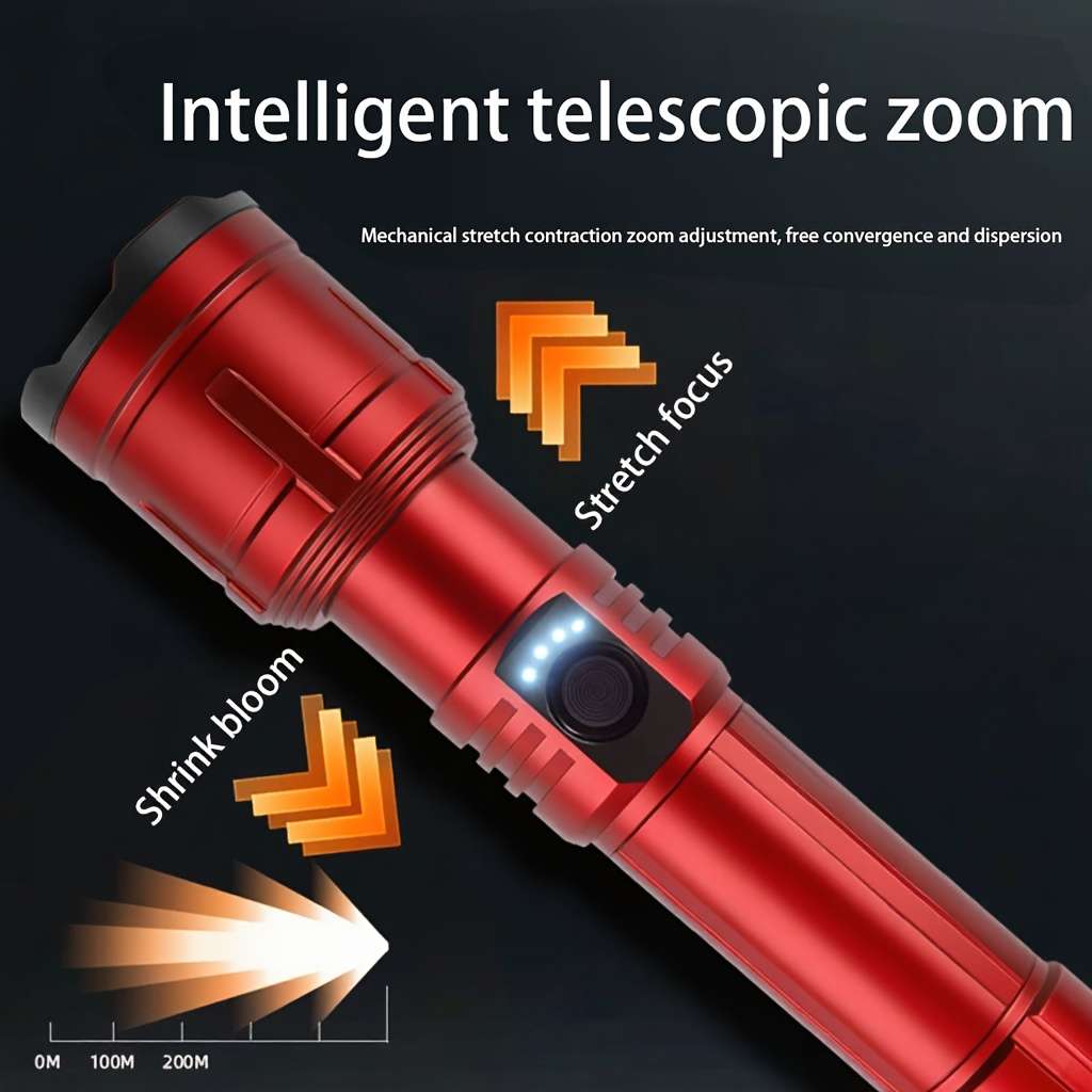 Professional 1Pc Ultra Bright Fireable Flashlight With Finier Emergency