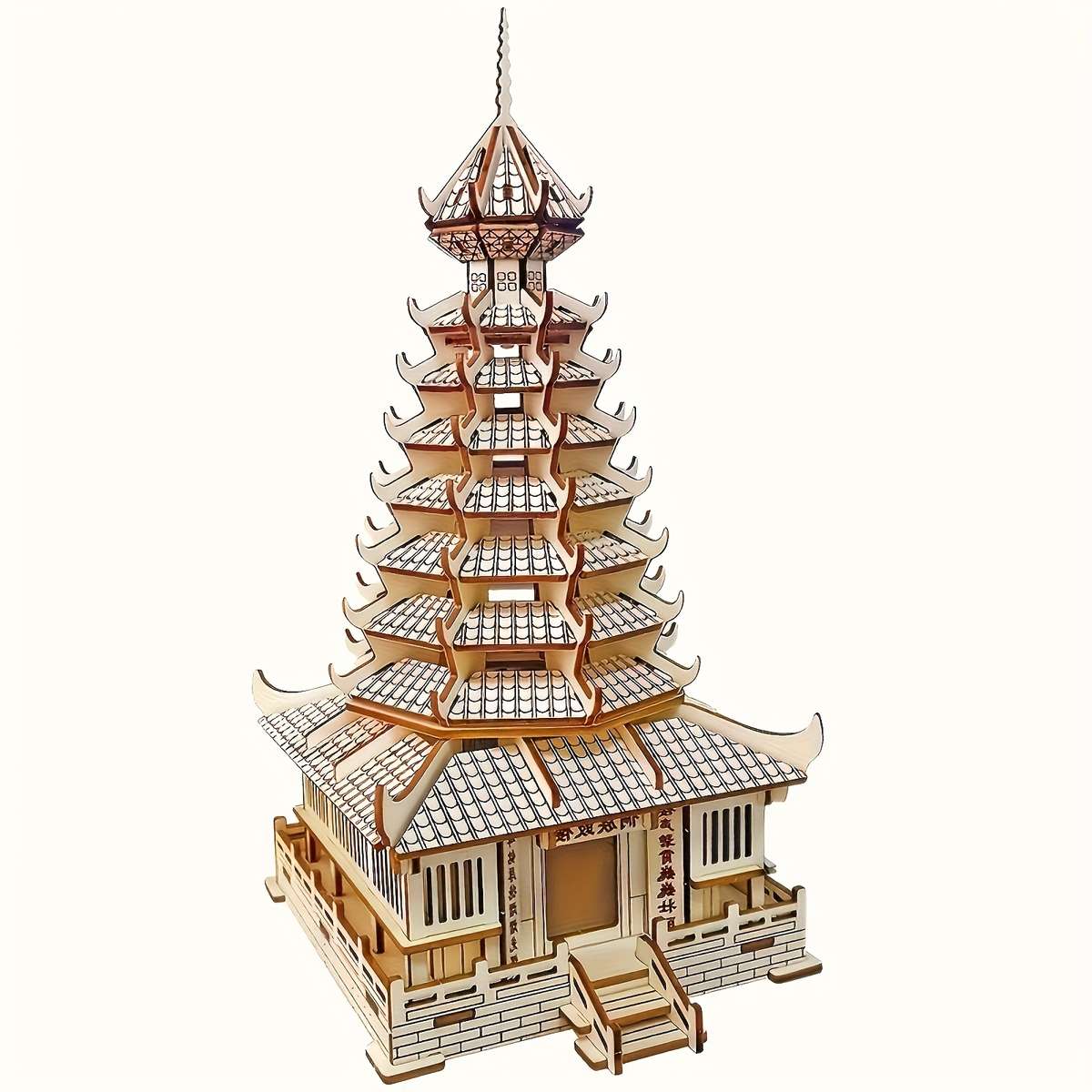 Building Toy Architectural Model Toy Set Items Wooden Iron Tower