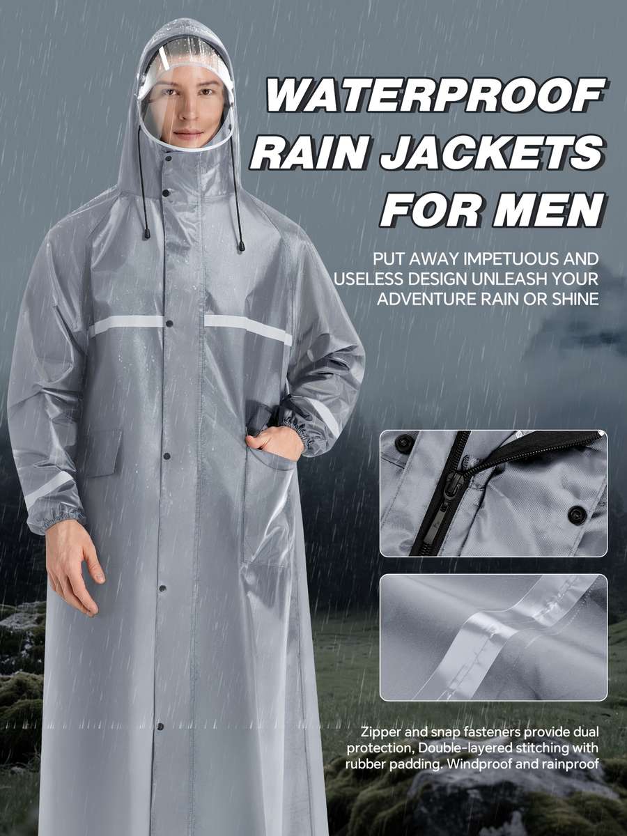 Raincoat Grey Size Uk M