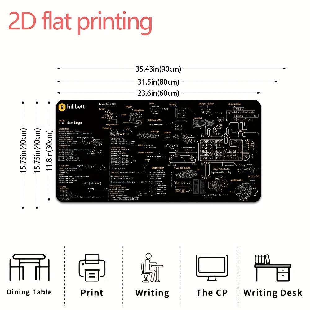Mouse Pad Size 39.88X 79.76Cm